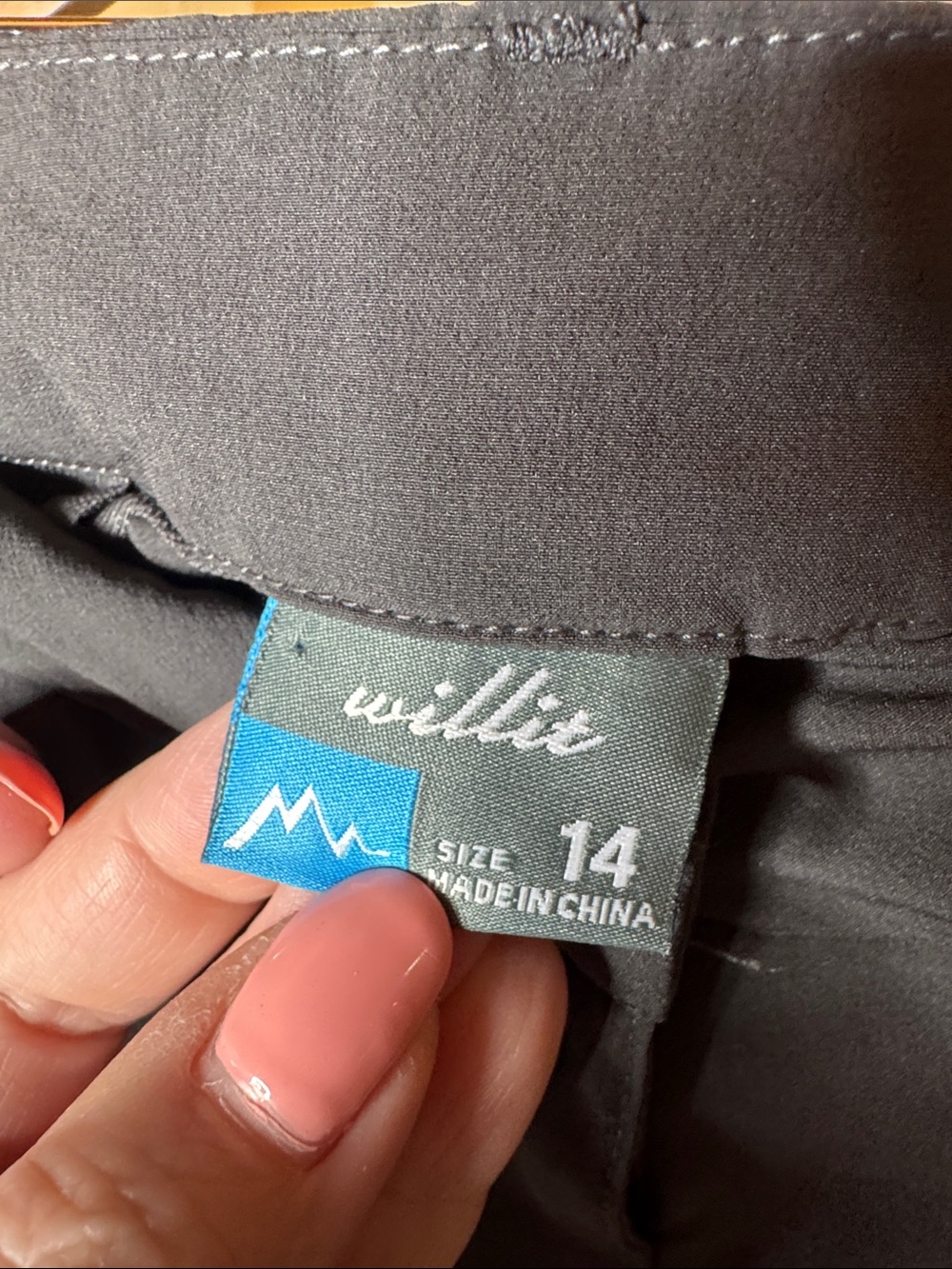 Willit Golf Stretch Shorts Size 14 Gray UPF 50+ Quick Dry Hiking Travel - Picture 10 of 11